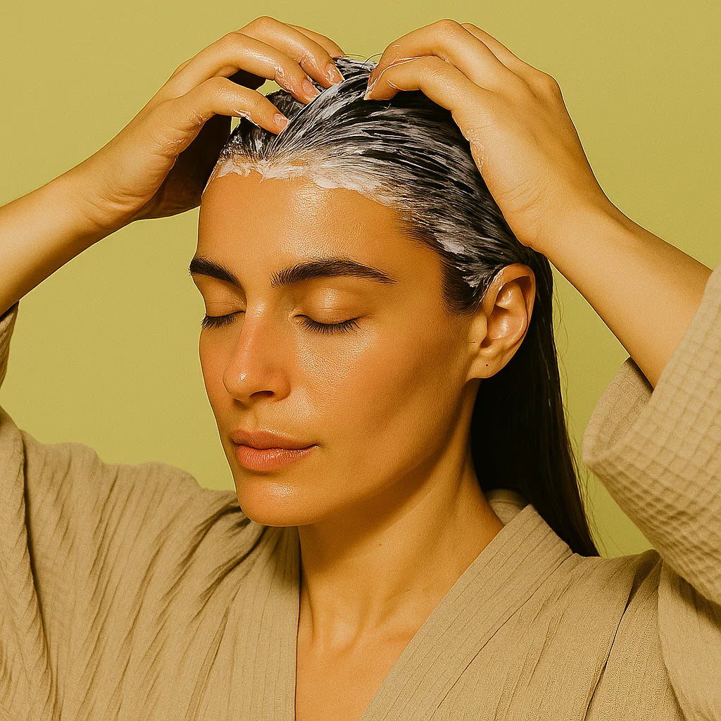 Masque capillaire application