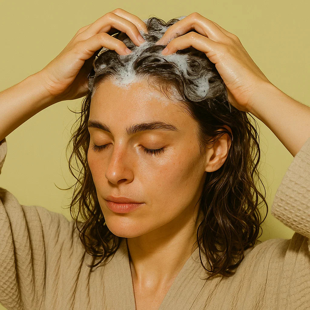 shampoing sans sulfate application