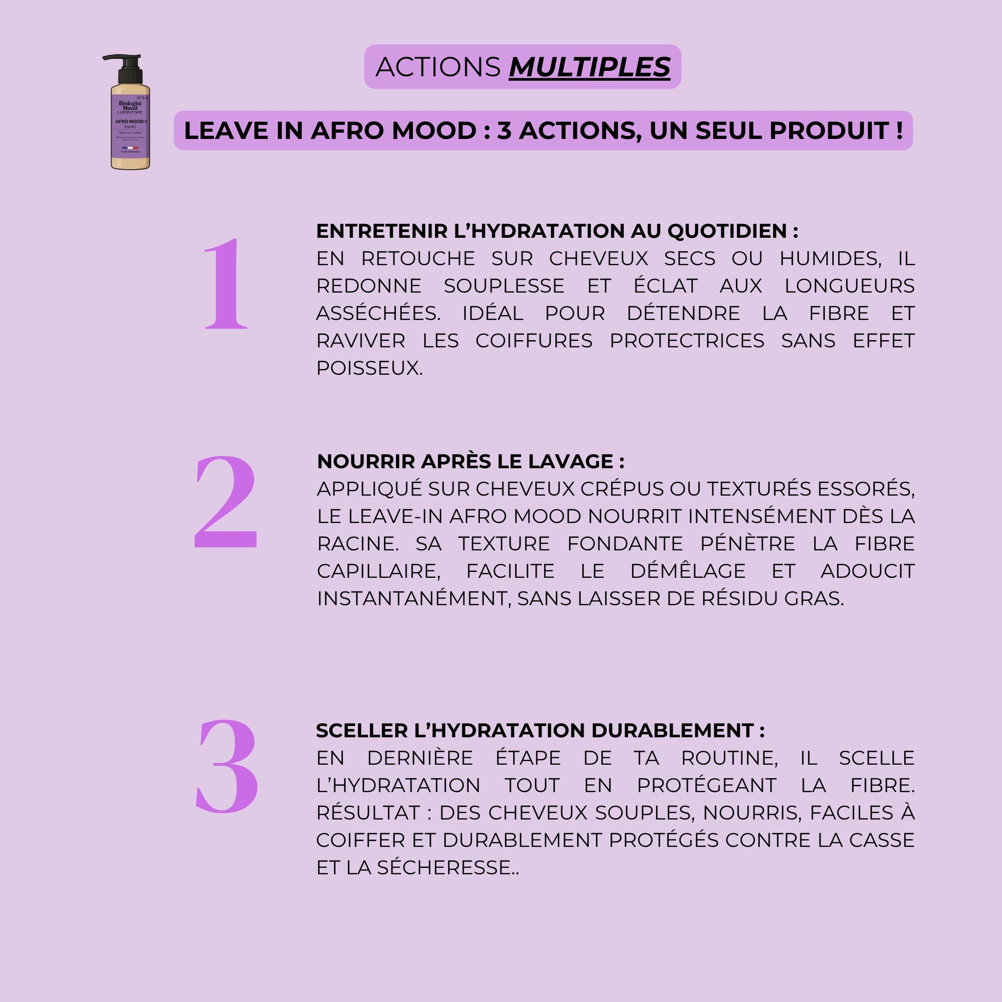 utilisation leave in cheveux afro crépus