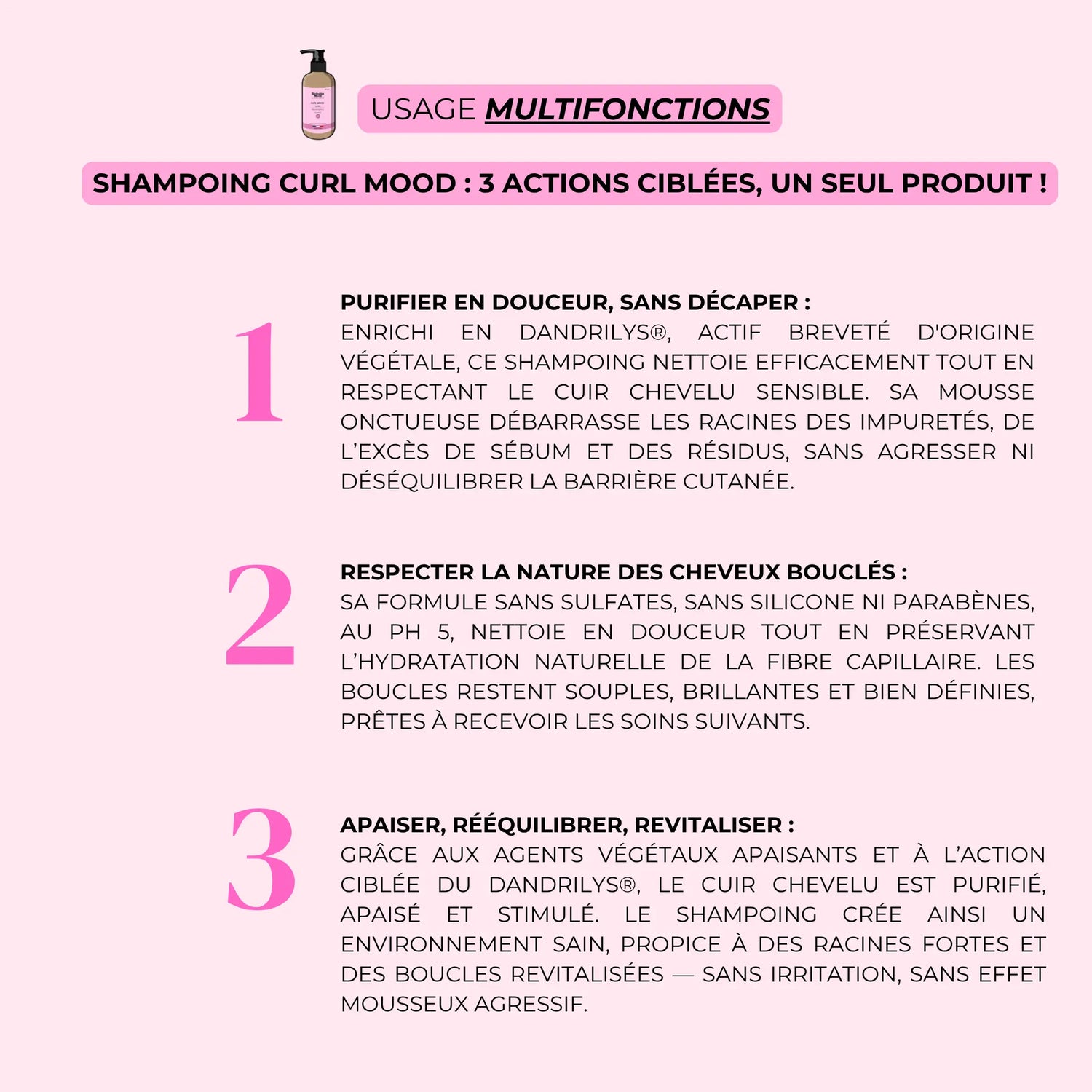 utilisation shampoing cheveux bouclés