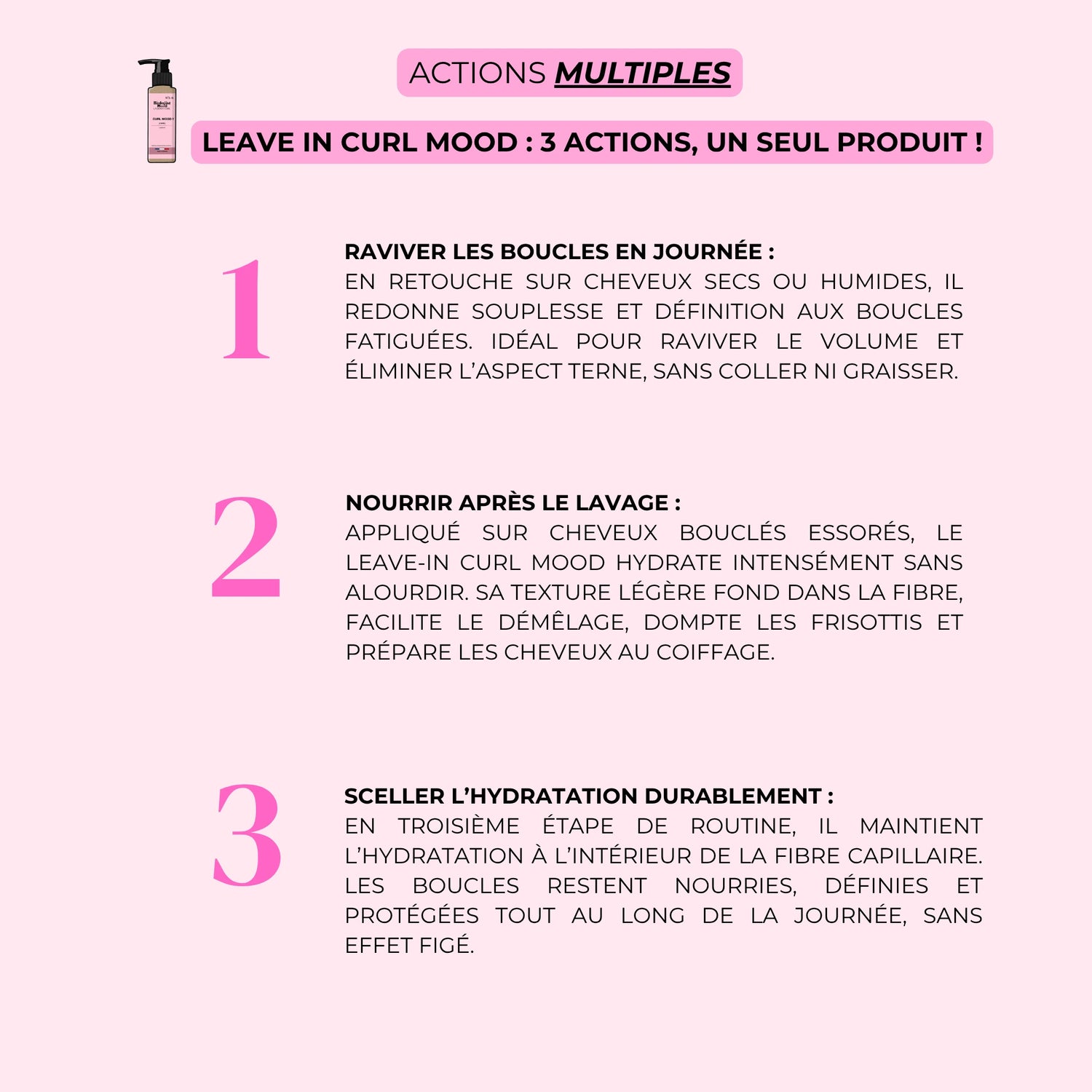 utilisation leave in cheveux bouclés