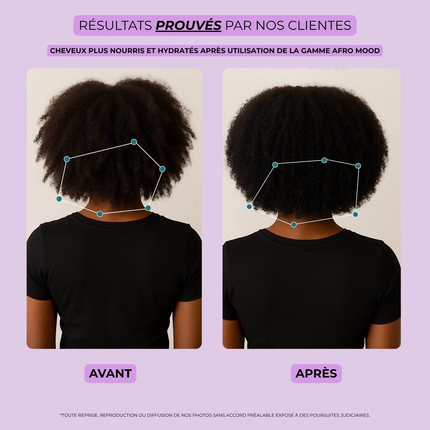 avant après gamme cheveux afro