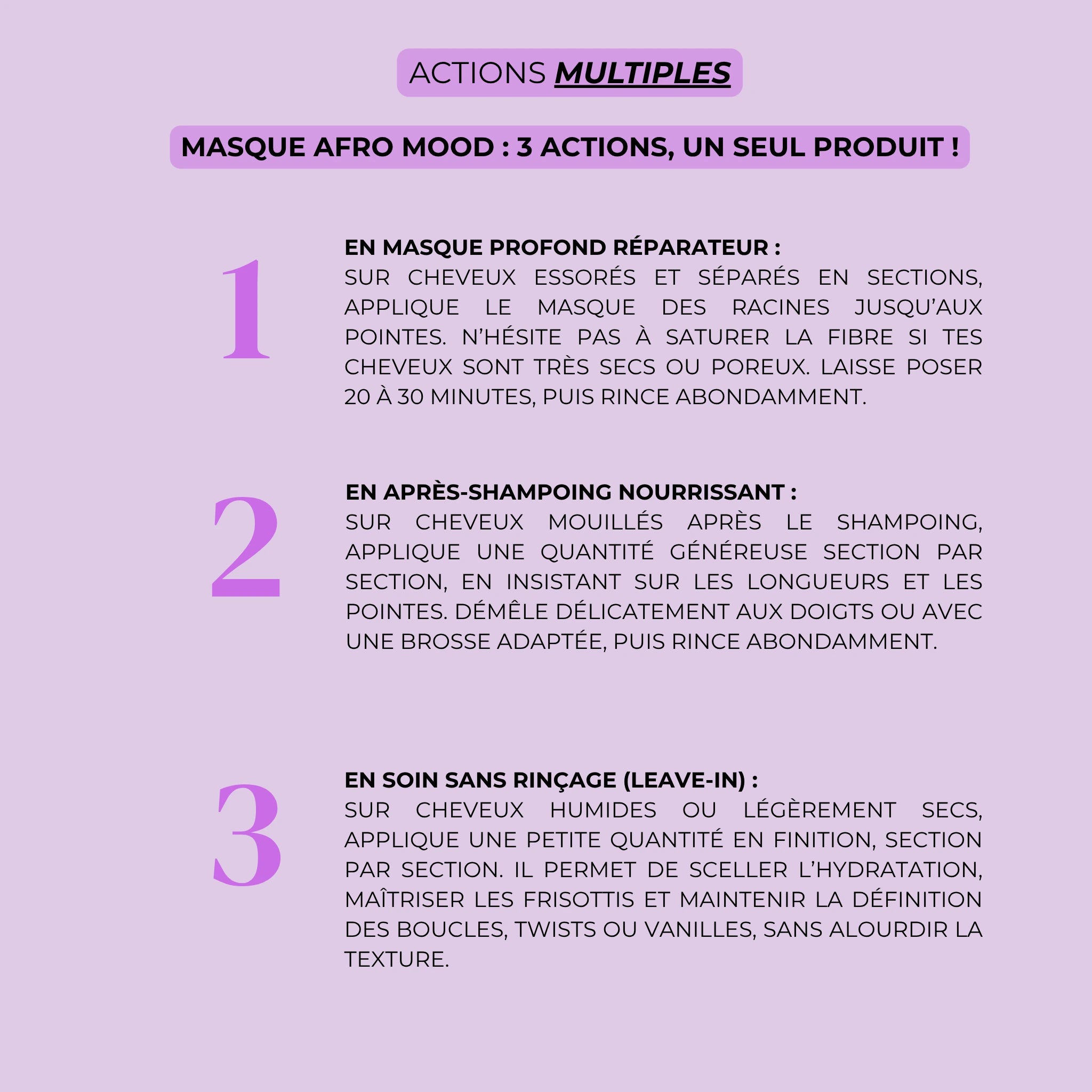 masque hydratant cheveux afro