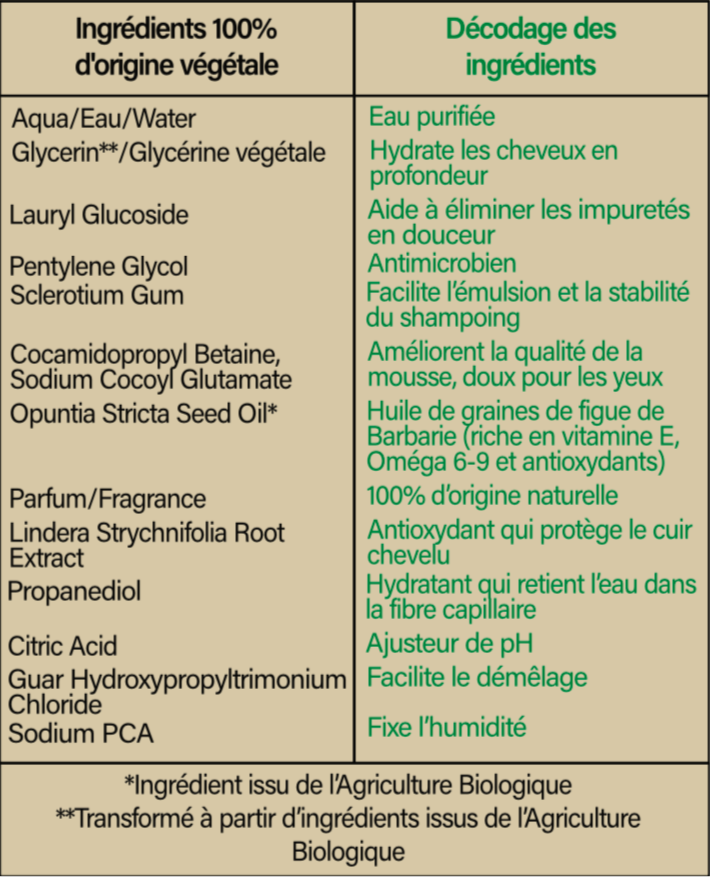 Shampoing Nourrissant & Hydratant – Figue De Barbarie