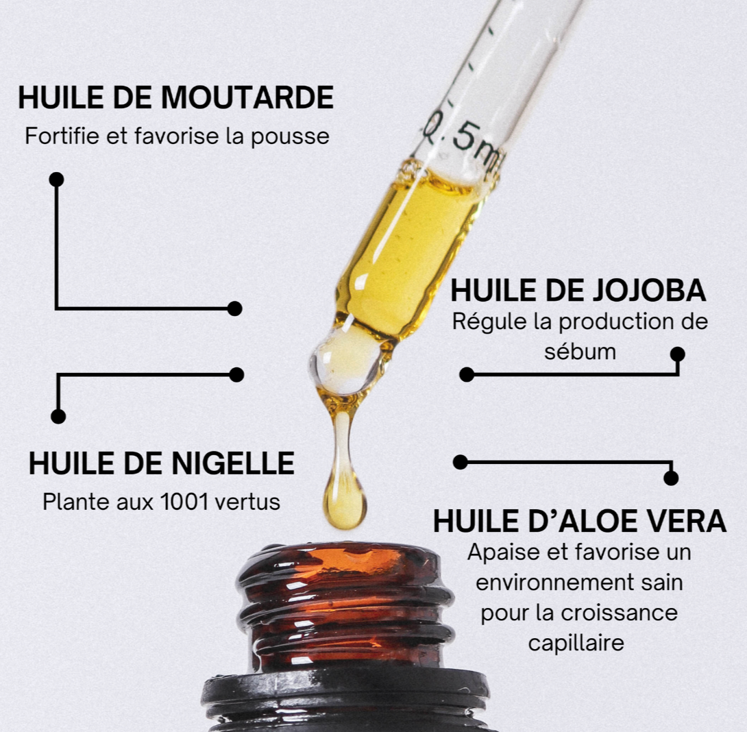 huile pousse cheveux