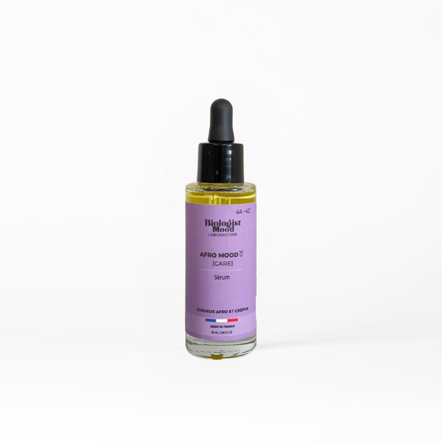 Sérum cheveux afro Mood Care en flacon pipette – hydratation et nutrition capillaire