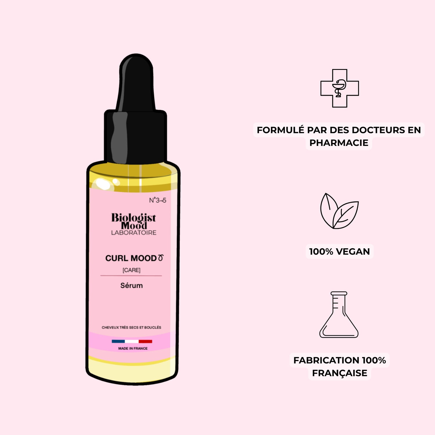 serum cheveux bouclee biologist mood