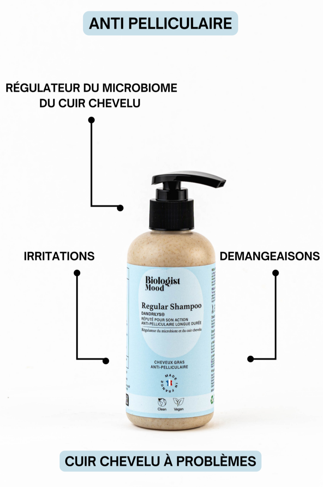 shampoing anti pelliculaire cheveux secs