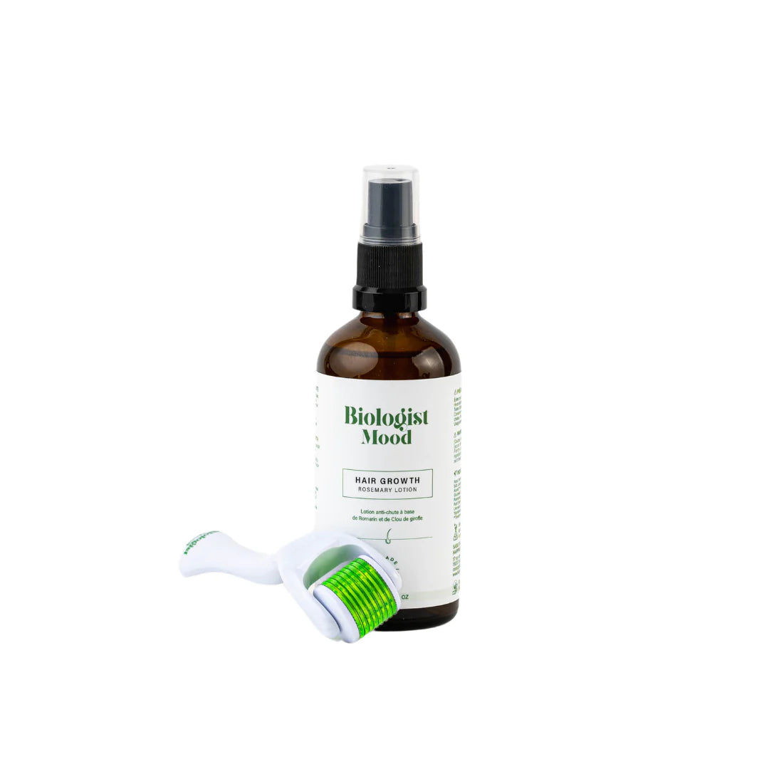 Spray pousse cheveux Biologist Mood avec dermaroller pour stimuler la croissance et renforcer le cuir chevelu