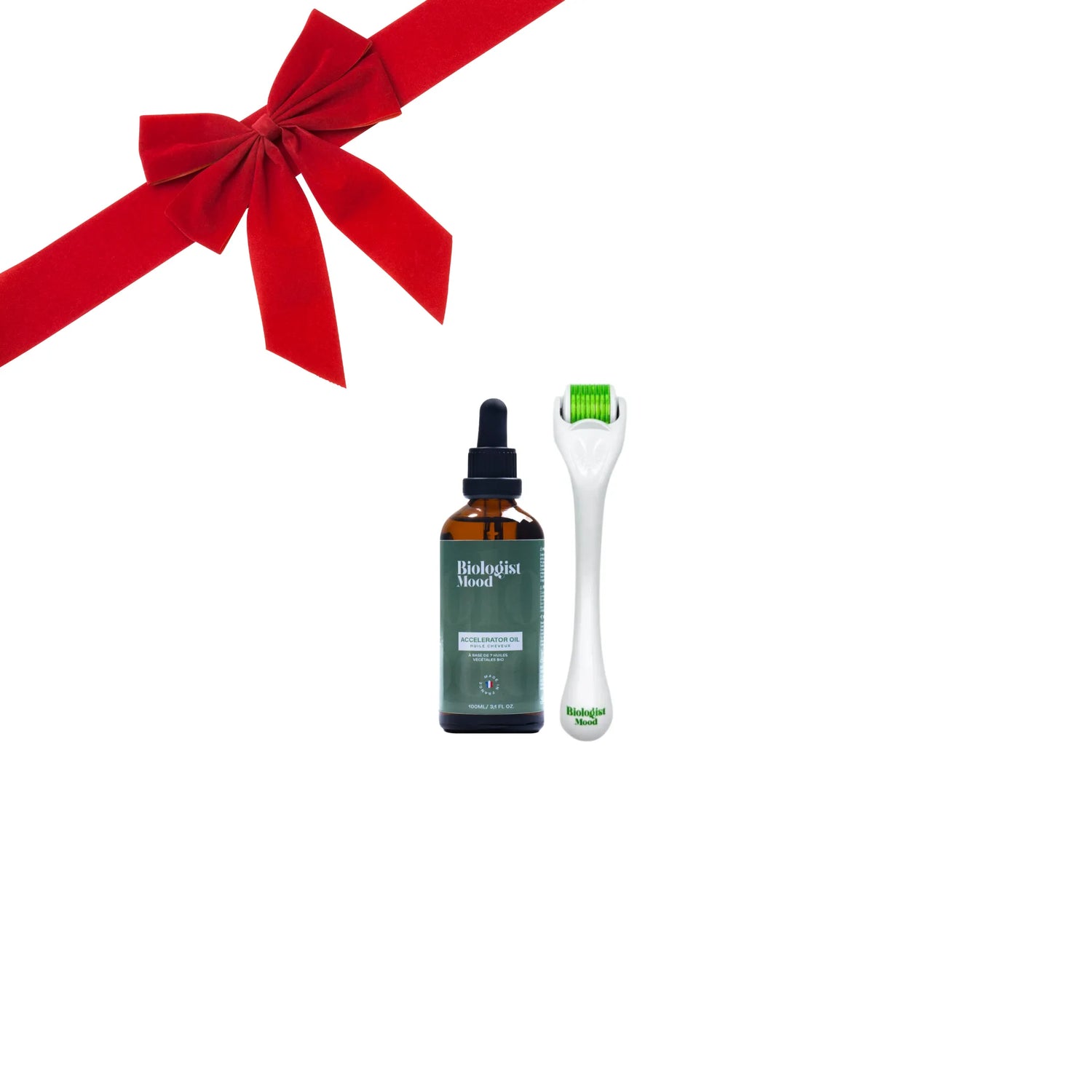 Duo Huile pousse cheveux Accelerator l Dermaroller cheveux