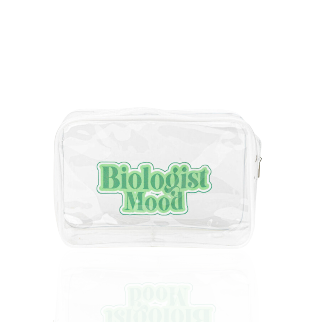 Trousse Été Transparente – Taille moyenne format voyage - biologist-mood.fr