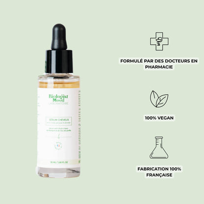 Application du sérum pousse cheveux – massage du cuir chevelu pour stimuler la repousse