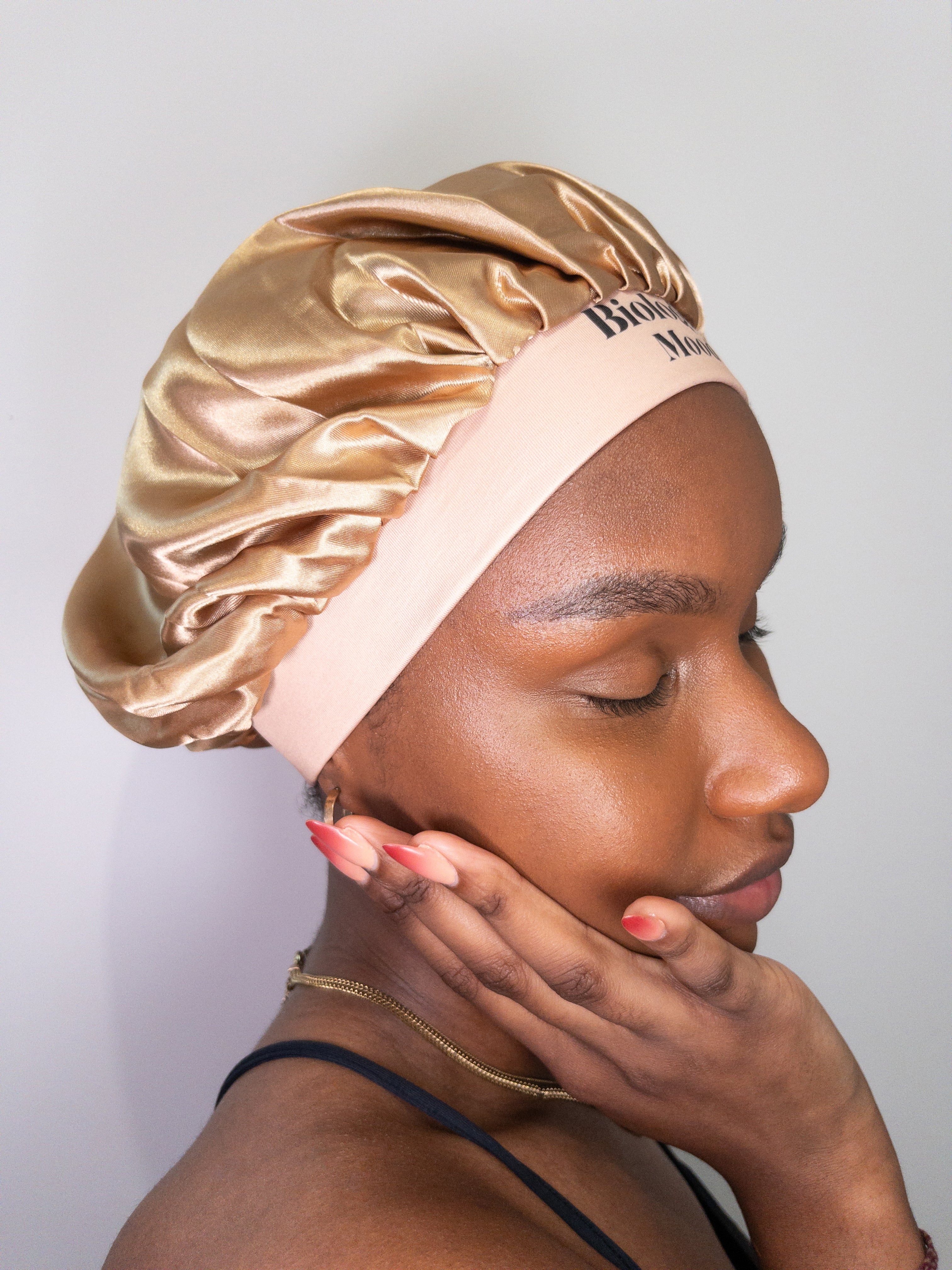 Bonnet en satin nuit cheveux texturés,afros,bouclés