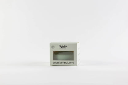 Brosse stimulante Biologist Mood dans son emballage pour massage du cuir chevelu et stimulation de la pousse des cheveux