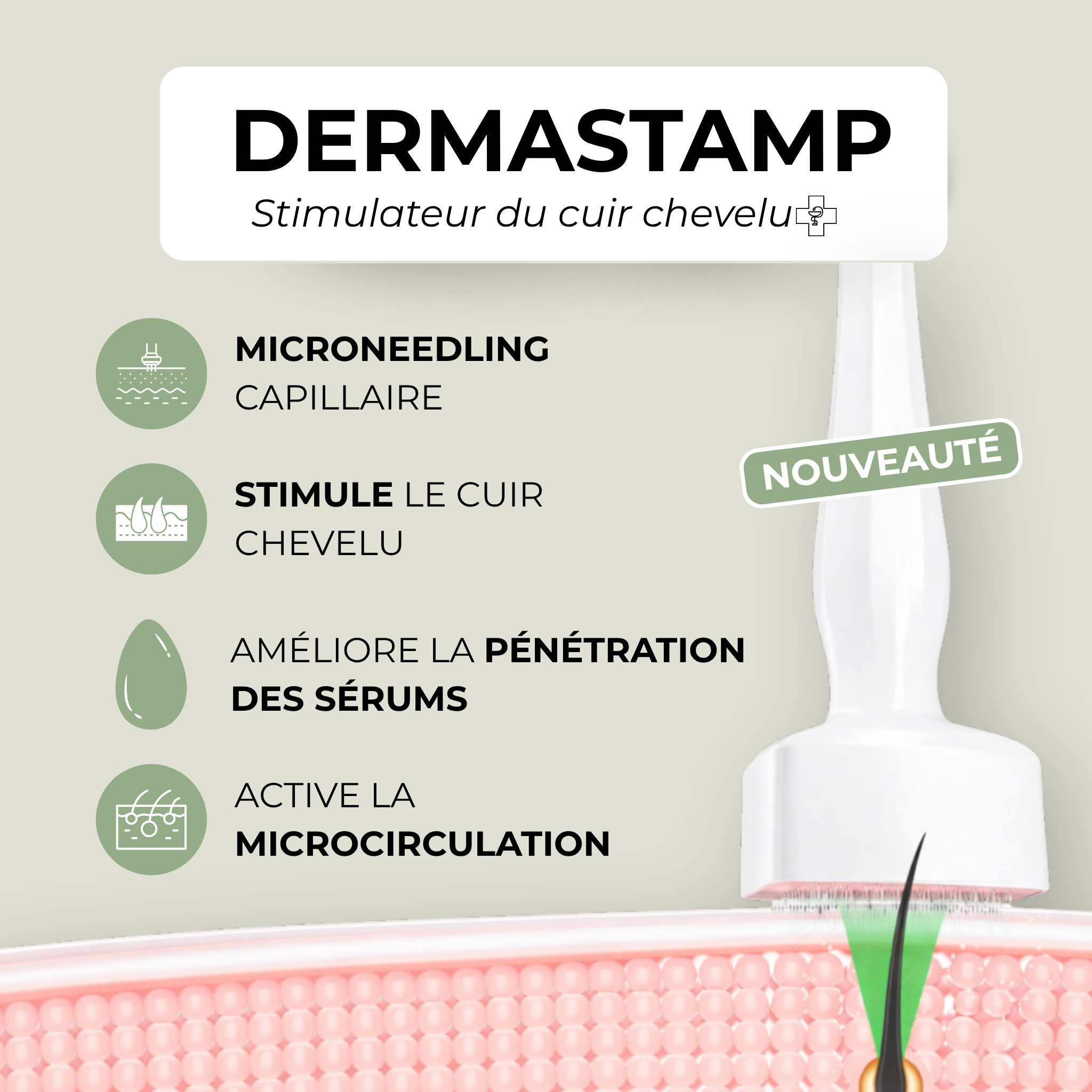 Duo Huile pousse - Accelerator oil + Dermastamp OFFERT !