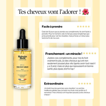 Avis clients sur le sérum capillaire pour cheveux secs enrichi en huile d’argan, huile de jojoba et huile d’amande douce pour hydrater et apporter de la brillance aux cheveux