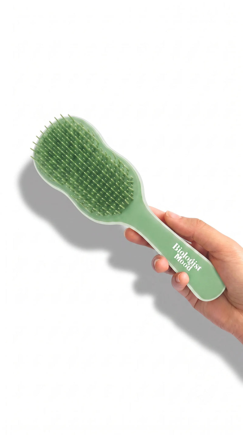 Brosse démêlante Biologist Mood pour démêler les cheveux sans douleur, adaptée aux cheveux bouclés, frisés, crépus et lisses