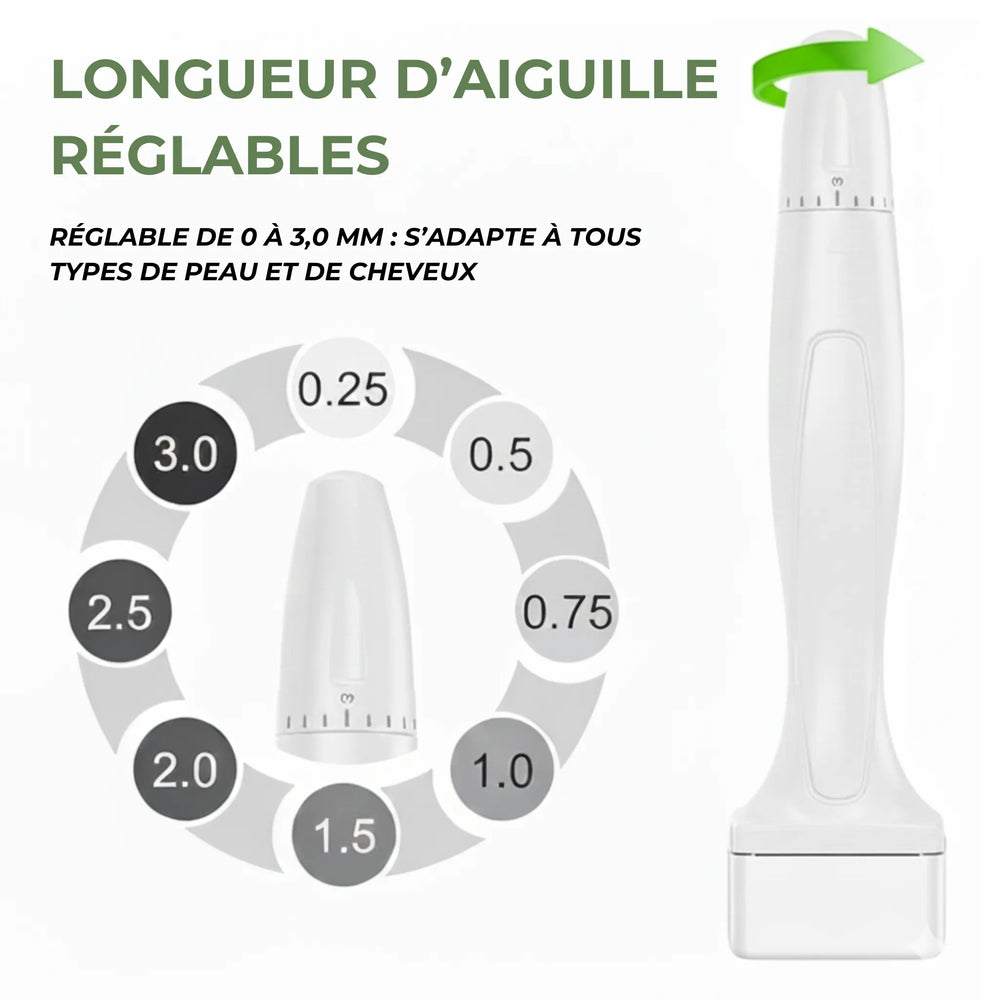 Dermastamp anti-chute cheveux Biologist Mood pour stimuler la croissance capillaire et densifier les zones clairsemées