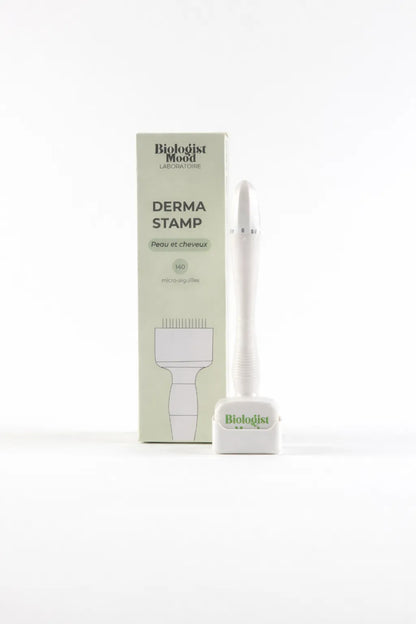 Dermastamp cheveux pour microneedling du cuir chevelu stimulant la pousse des cheveux et la production de collagène Biologist Mood