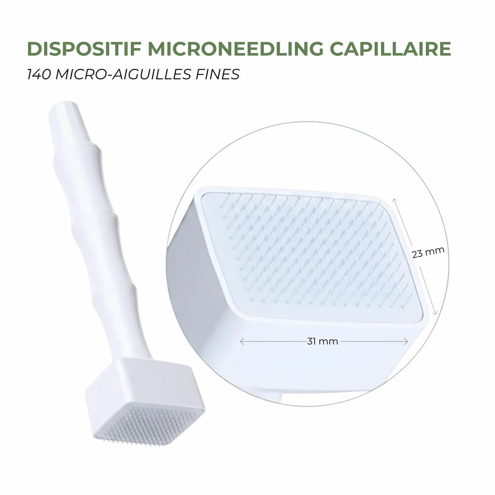 Dermastamp Biologist Mood pour stimuler la pousse des cheveux et réduire la chute grâce au microneedling du cuir chevelu