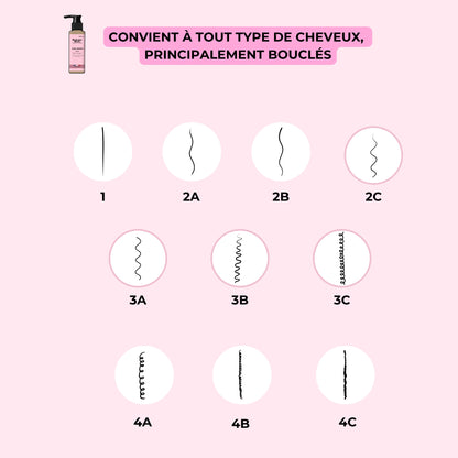 Gelée capillaire boucles Biologist Mood – adaptée aux cheveux ondulés, bouclés, frisés et crépus