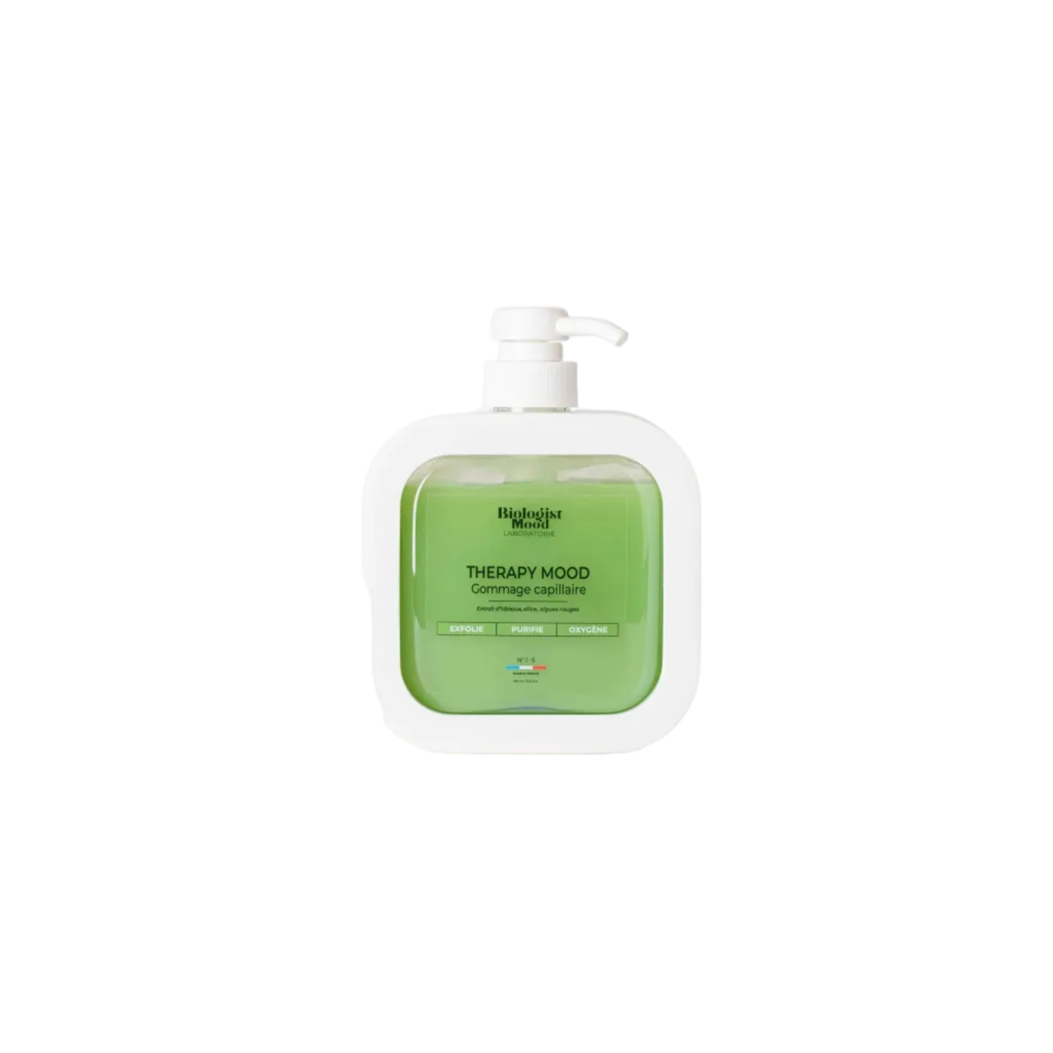 Gommage capillaire purifiant Biologist Mood pour exfolier le cuir chevelu, éliminer les impuretés, réduire l’excès de sébum et favoriser des cheveux plus sains.