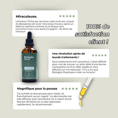 huile pousse cheveux naturelle Biologist Mood Accelerator Oil – soin anti-chute et croissance capillaire