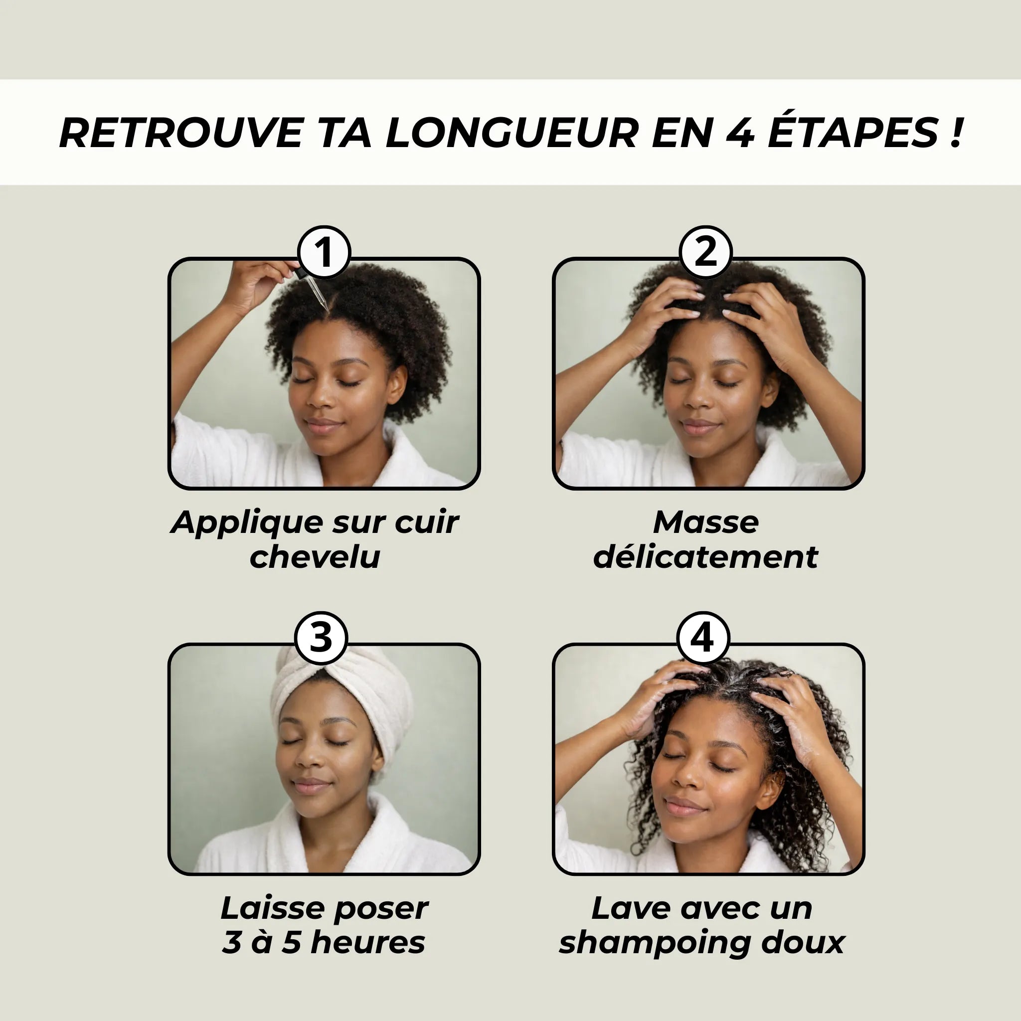 huile pousse cheveux Biologist Mood – visuel fiche produit présentant le soin naturel anti-chute et stimulateur de croissance
