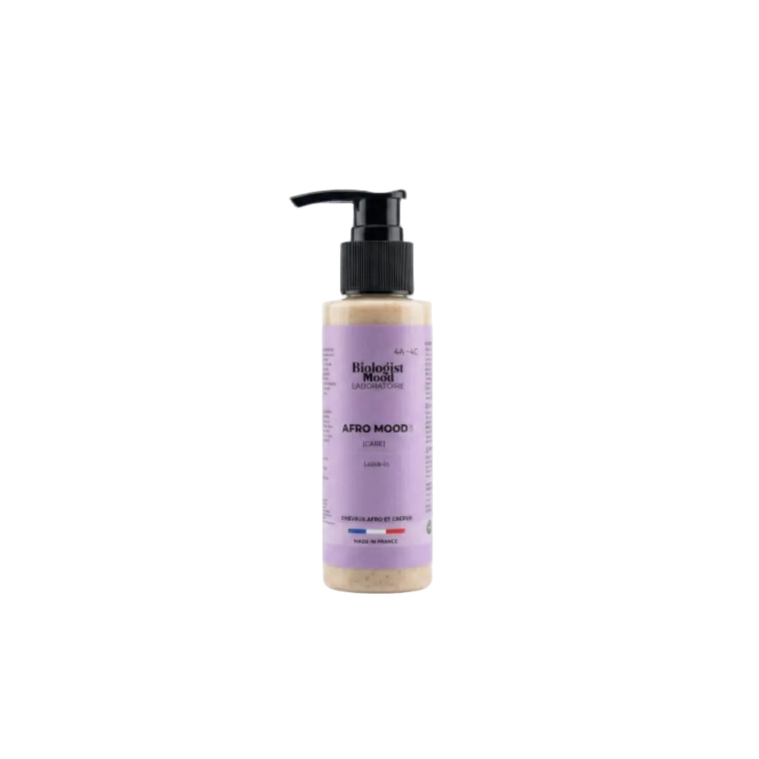 Leave-in Afro Mood Biologist Mood pour cheveux crépus, frisés et bouclés, soin sans rinçage hydratant qui nourrit, facilite le coiffage et aide à réduire les frisottis.