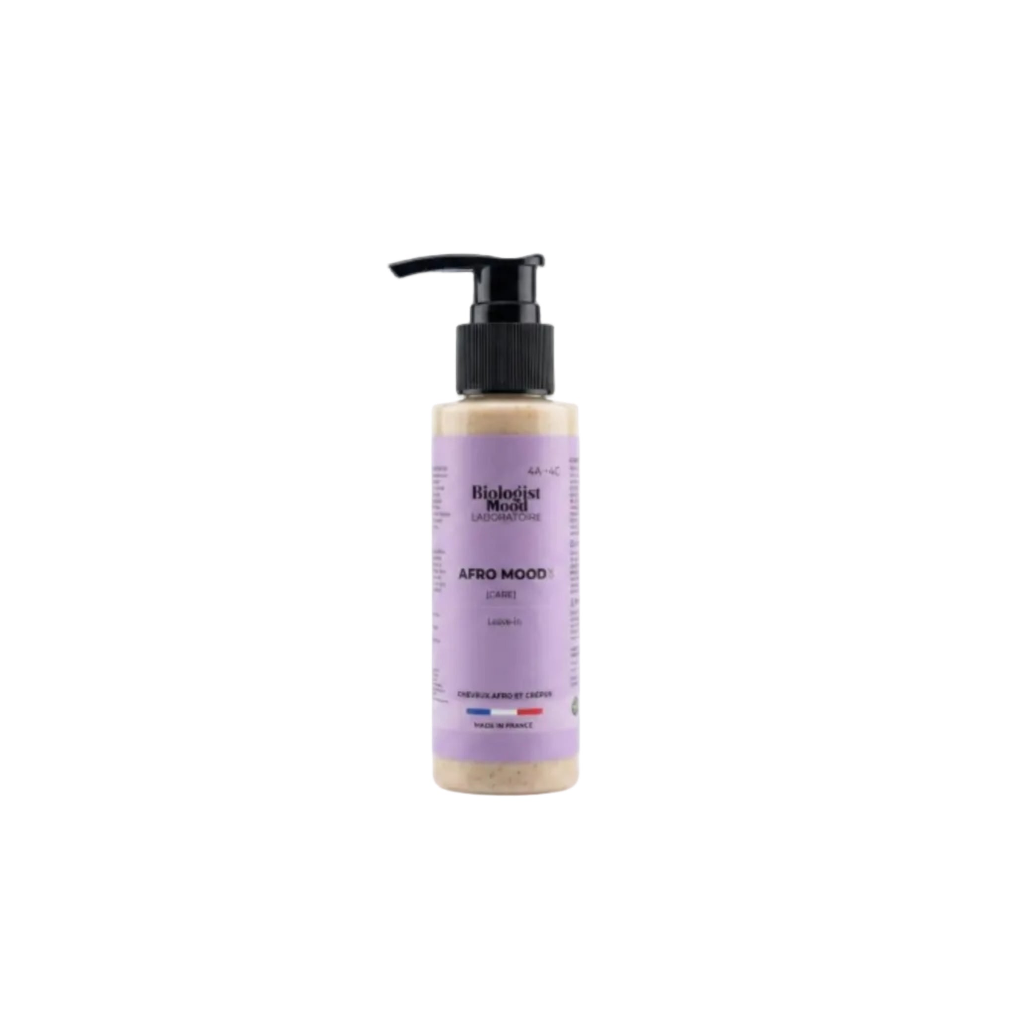 Leave-in Afro Mood Biologist Mood pour cheveux crépus, frisés et bouclés, soin sans rinçage hydratant qui nourrit, facilite le coiffage et aide à réduire les frisottis.