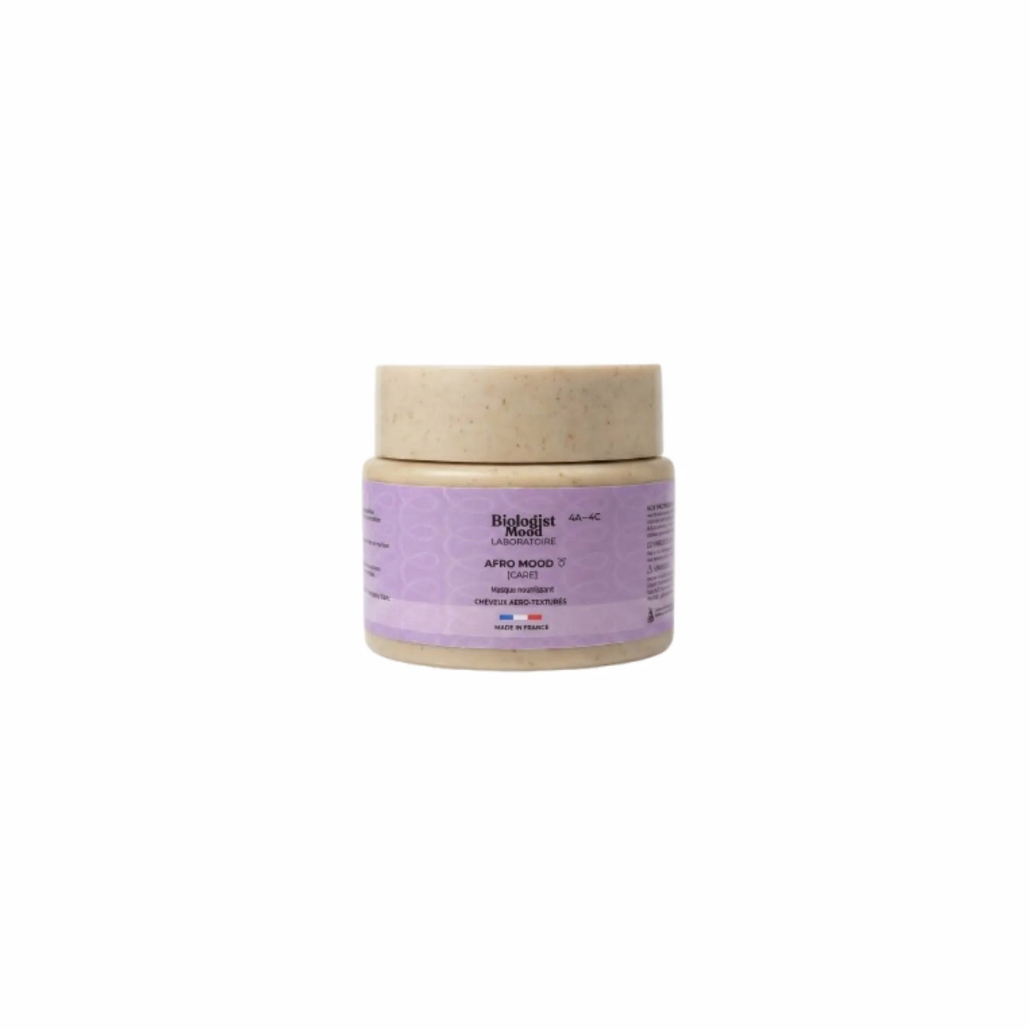 Masque Afro Mood Biologist Mood pour cheveux crépus, frisés et bouclés, soin nourrissant qui hydrate intensément, facilite le démêlage et réduit la casse.