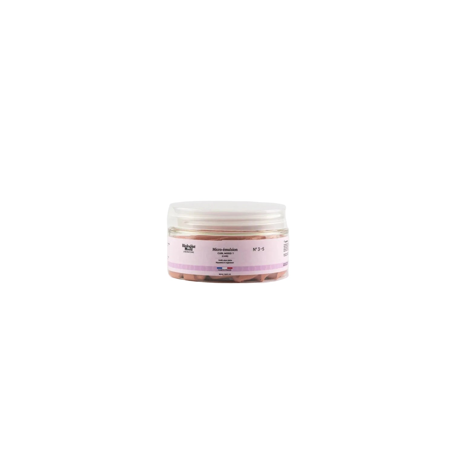 Masque cheveux Biologist Mood en pot pour hydrater intensément, définir les boucles et améliorer la densité capillaire