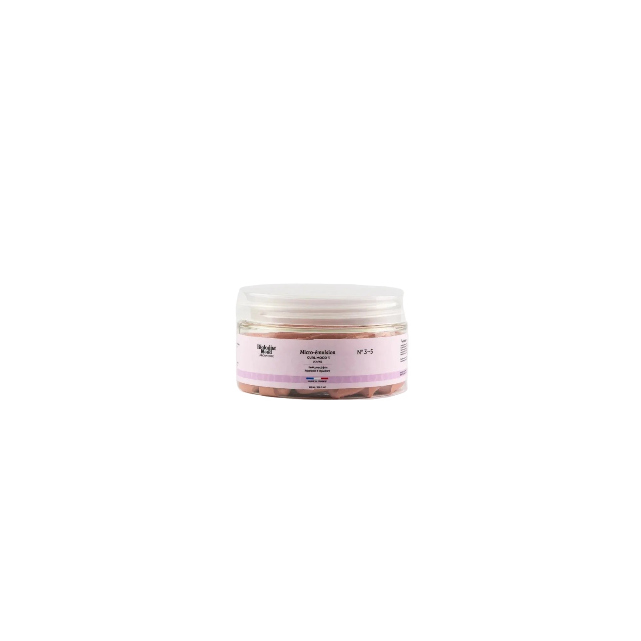 Masque cheveux Biologist Mood en pot pour hydrater intensément, définir les boucles et améliorer la densité capillaire