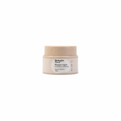 Masque vegan Biologist Mood à la figue de barbarie et à l’argan pour nourrir, hydrater et réparer les cheveux secs, abîmés et déshydratés.