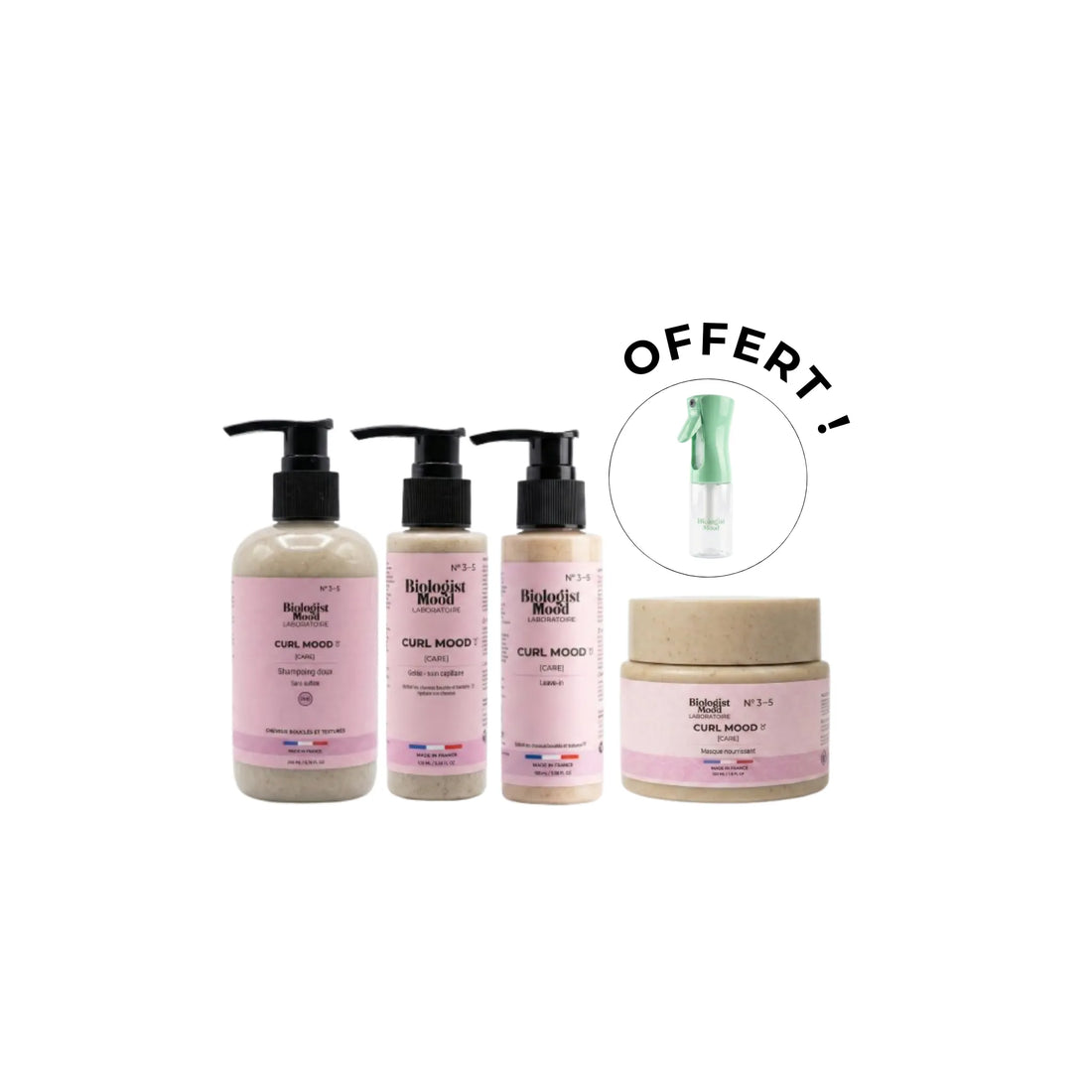 Pack Boucles Définies Biologist Mood – routine complète pour définir, hydrater et sublimer les cheveux bouclés