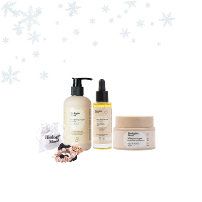 Gamme capillaire végane nourrissante Biologist Mood à la figue de barbarie : shampoing, masque, sérum et accessoires pour nourrir, réparer et sublimer tous types de cheveux
