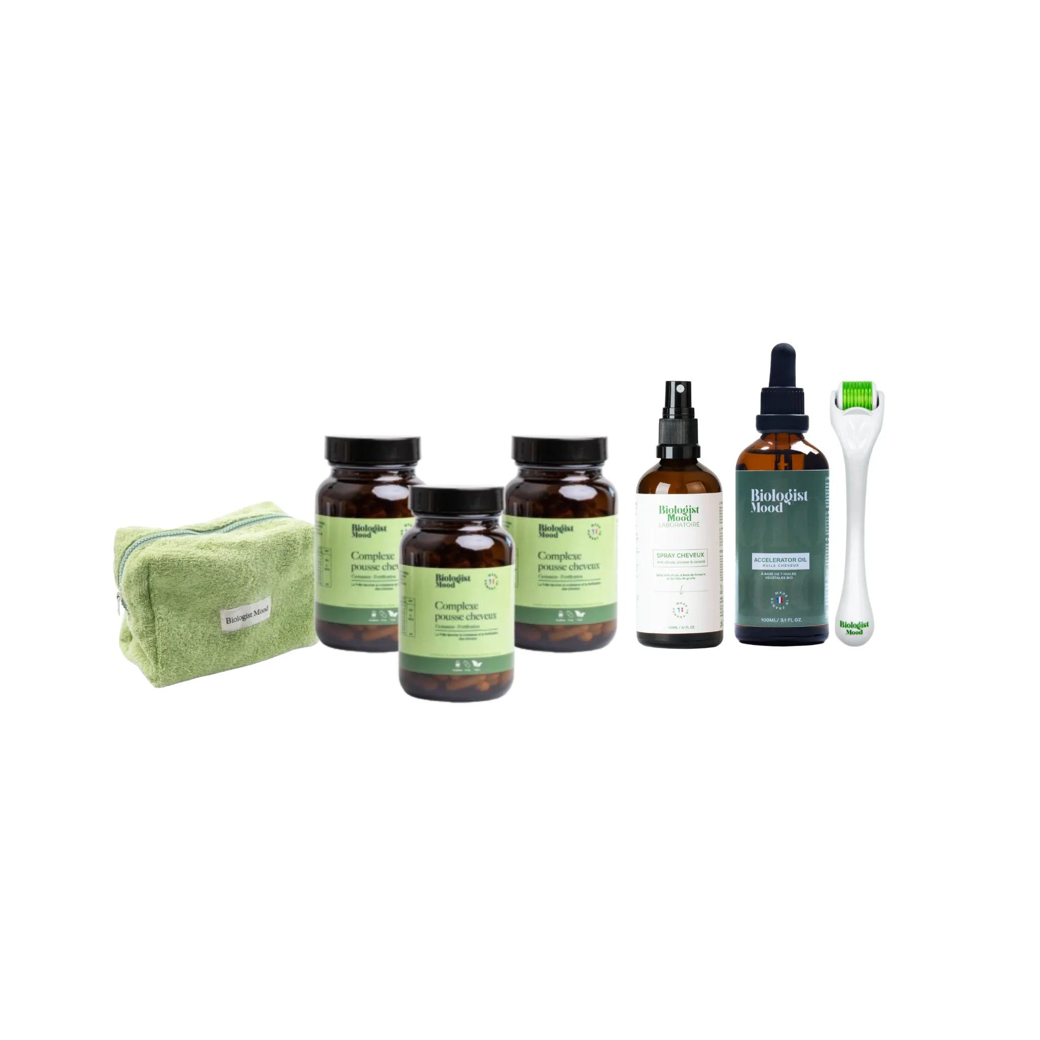 Pack Réparation Intense Biologist Mood avec brosse en bambou offerte – soin réparateur cheveux secs et abîmés
