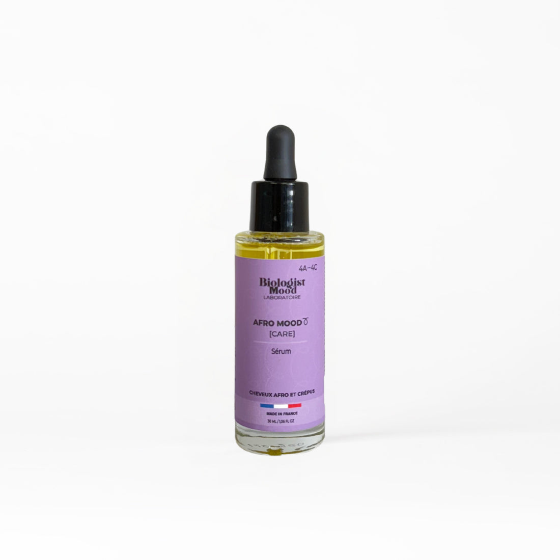 Sérum cheveux afro Mood Care en flacon pipette – hydratation et nutrition capillaire