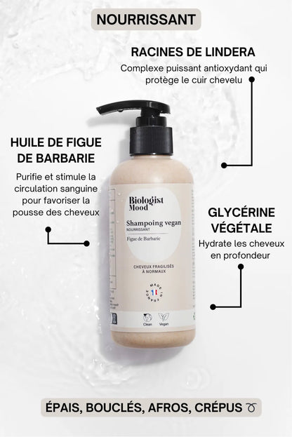 Shampoing nourrissant &amp; hydratant à la figue de Barbarie pour cheveux secs – Biologist Mood