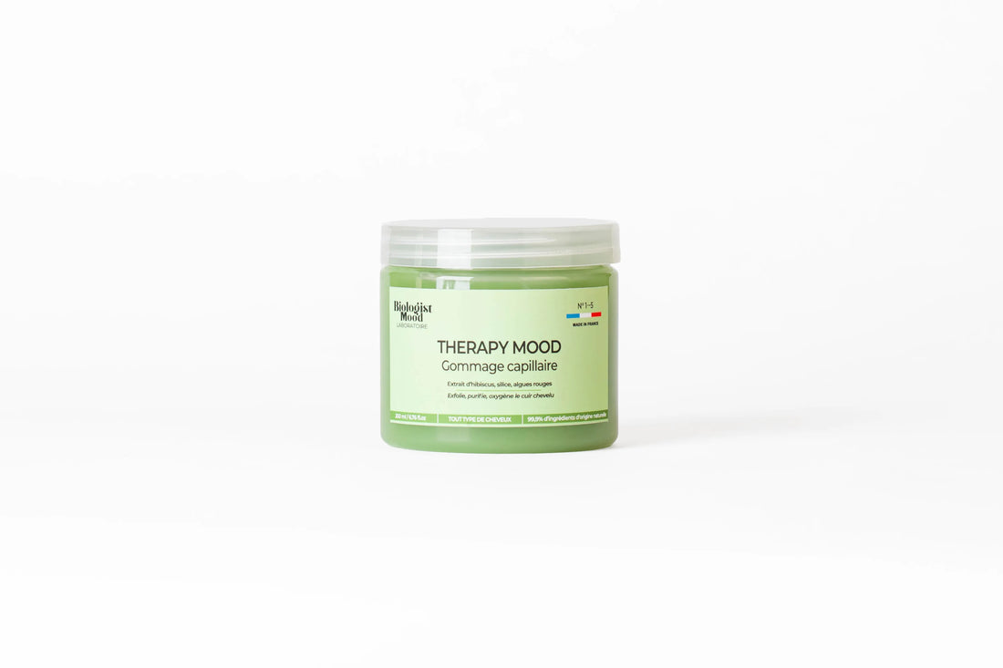 Soin capillaire naturel Biologist Mood, exfoliation douce et détox du cuir chevelu