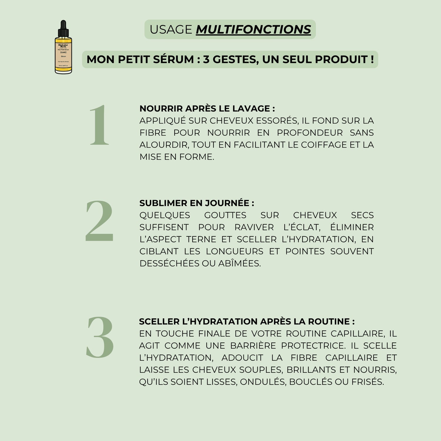 Mon Petit Sérum – Huile sèche pour cheveux